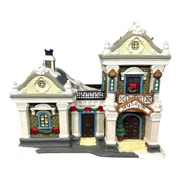 New Sealed LEMAX Carole Towne 2003 Collection Museum w/ Light Christmas Village - Picture 3 of 4